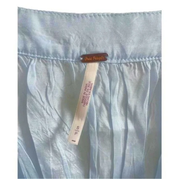 Free People Sahara Crop Top Blue Floral - Picture 5 of 8